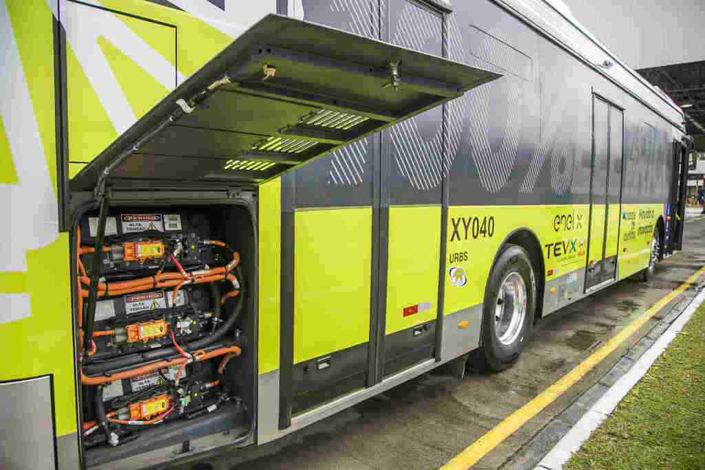 Curitiba testa ônibus elétricos Curitiba testa ônibus elétricos